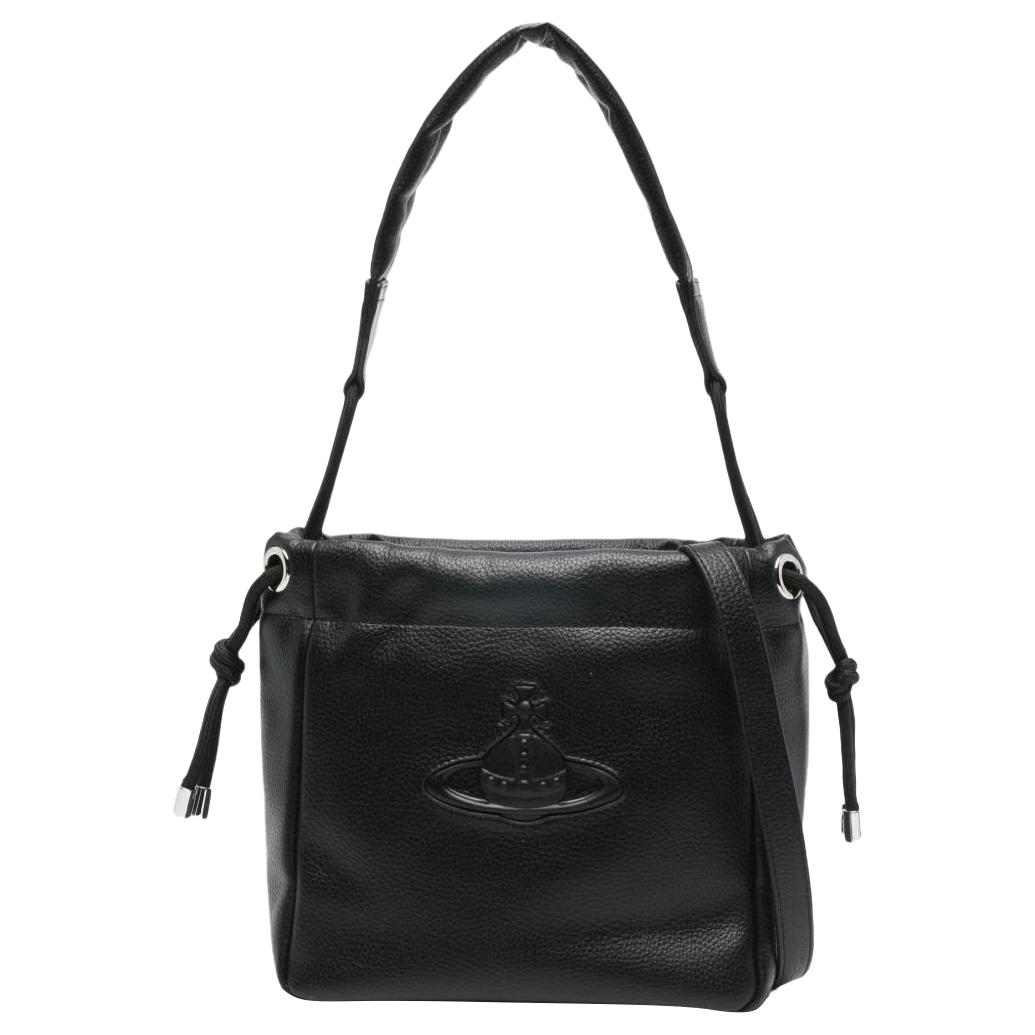 

Vivienne Westwood West Queen Bags Black Orb Logo Lace Detail Tote Bag Women bags 4C03000BUS000DN403 Basic Set (Bag+Dust Bag)