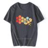 Vintage Beekeeper Beekeeping Honey Funny Bee Black T-Shirt Men  O-neck Tshirt Hip Hop Tees Streetwear Harajuku