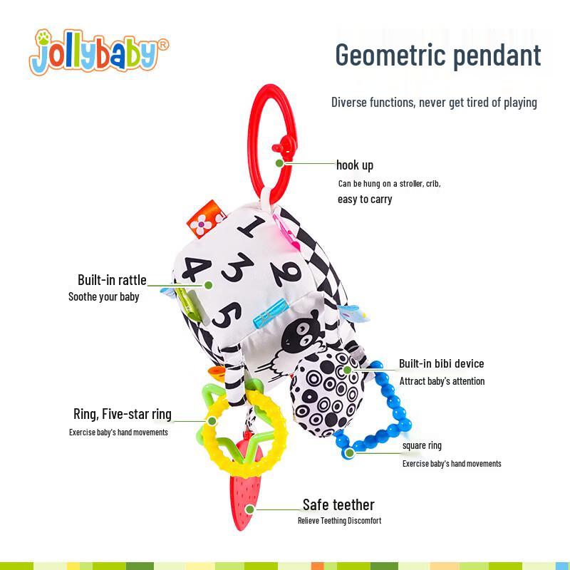 jollybaby Baby Cloth Book Early Education & Training Set