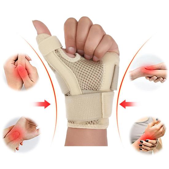 

Yousheng Thumb Brace Спортивная защита для пальцев Фитнес Поддержка артрита Облегчение запястного канала Дышащий материал День Ночь Комфорт Поставка чёрный