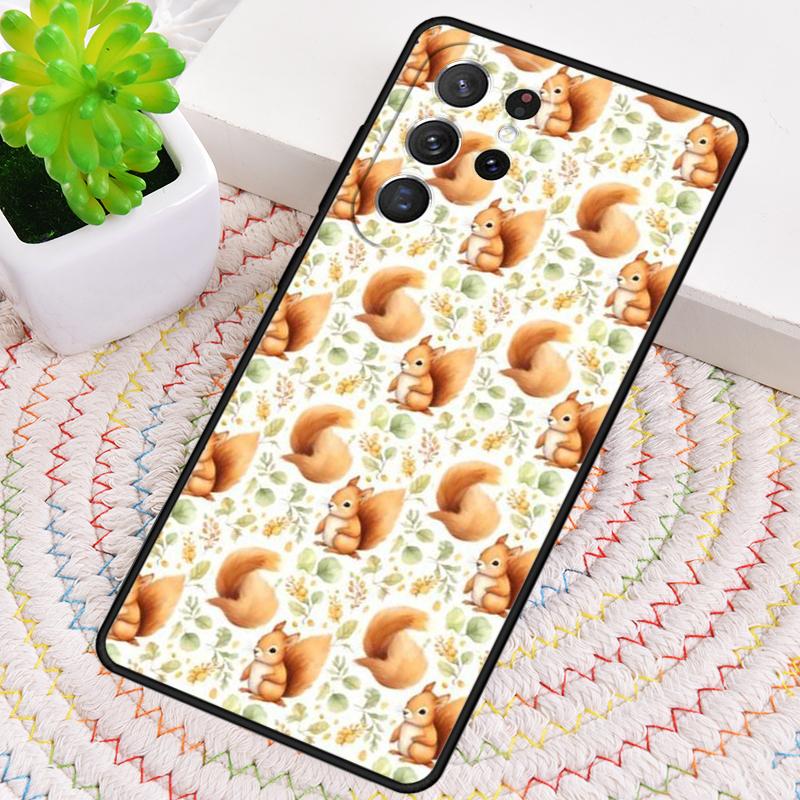 Cartoon Animal Squirrel Phone Case for Samsung Galaxy note 10 pro S26 Ultra S23 S24 FE S25 S21 S22 PLUS shockproof Cove