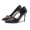 775-8C Korean Fairy Style Side-Hollow Pointed Stiletto High Heels for Women - Summer 2024 Collection