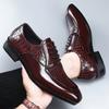 Fashion Men Oxford Shoes Luxury Crocodile Pattern Leather Shoes Lace-up Casual Business Wedding Party Shoes Business Formal Shoe