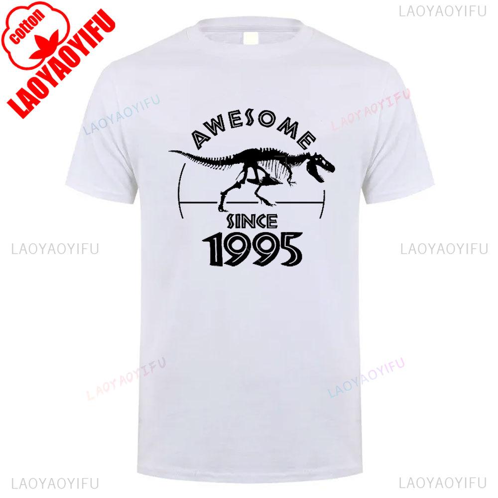 Classic 1995 Cotton T Shirt Vintage 90s Inspired Breathable Short New Sleeve Unisex Round Neck Summer Casual Tee Launched