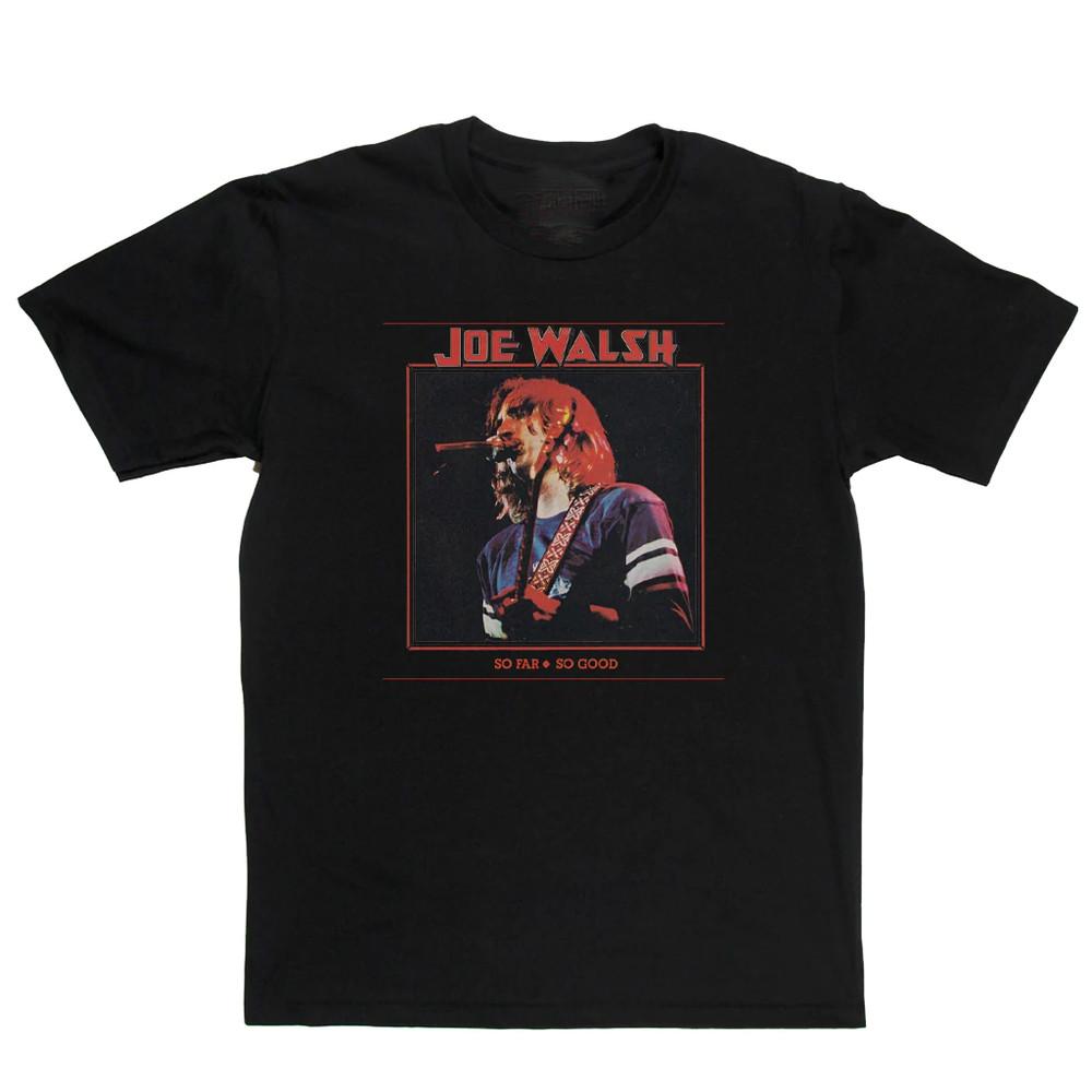 Vintage JOE WALSH So Far So Good Cotton Black All Size Unisex Tee Shirt SE473 Unisex T-Shirt XXXXL
