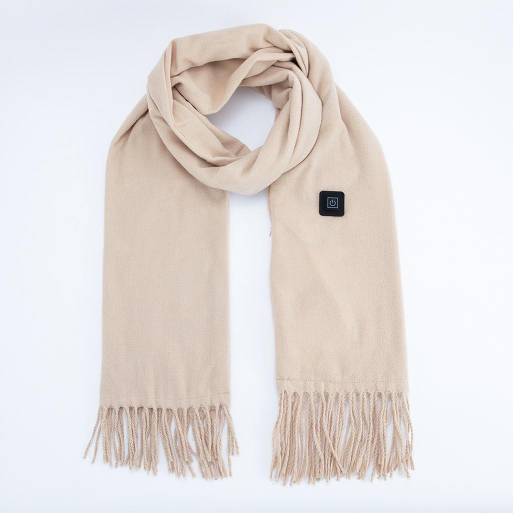 Imitation Cashmere Heating Scarf Solid Color Intelligent Electric Heating Scarf Men's and Women's New Heating Scarf