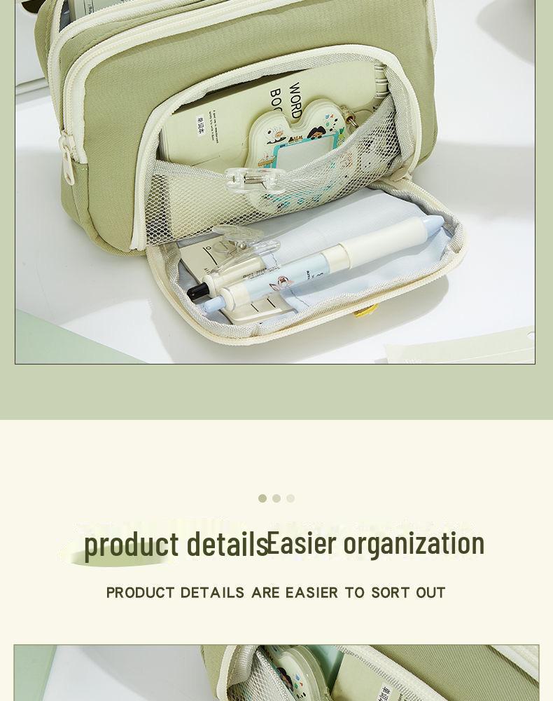 Stylish Large Capacity Dog Design Pencil Case for Students, Office Use