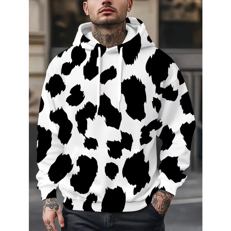 Men's Casual Sportswear Style Hooded Sweatshirt, Regular Fit, with Drawstring Pockets. It Has a Versatile Style and Is Highly Versatile.