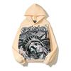 Godspeed 2025 Fall Winter Cotton Hoodie Streetwear Oversized Graphic Print Sweatshirt Men