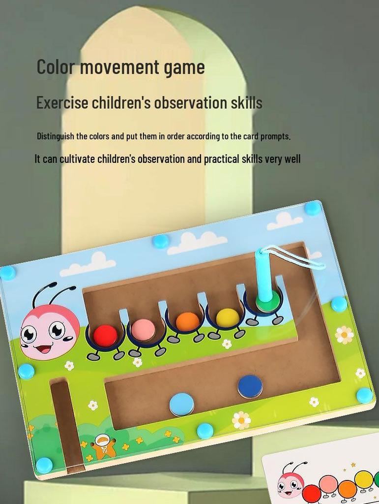 Animal Magnetic Marble Maze: Fun Balance & Early Education Puzzle Game for Kids