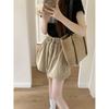 Working High-waist Shorts for Women In Summer Thin New Style High-waist Loose Casual and Slim Small Wide-leg Pants