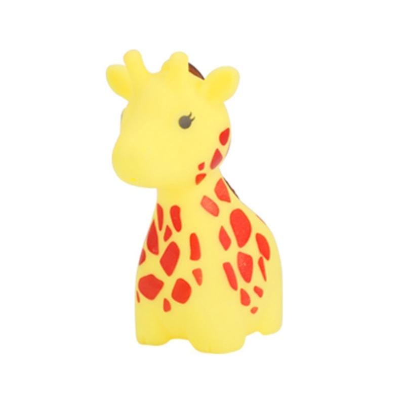 Rubber Cartoon Animal Baby Bath Toy Floating Squeeze Animal Water Squirting Toy With Sprays Design For Toddler Bathing
