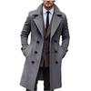 Iarnă bărbați haină coreeană palton lung din lână pardesiu bărbați din lână ocazional business trench gros jachetă masculin supradimensionat 3XL