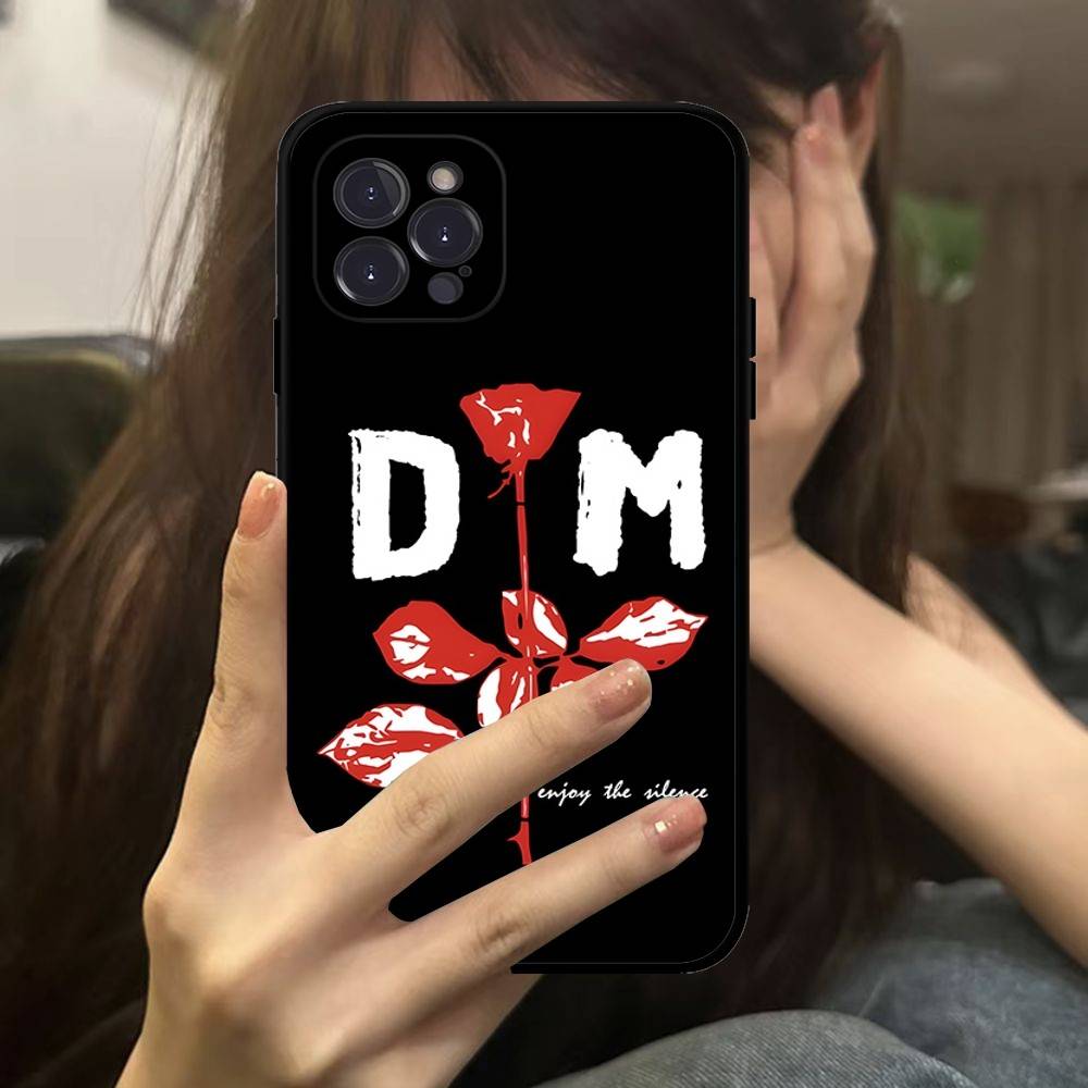 D-Depeche Mode Rock-ES Band For Iphone 17 16 15 11 13 14 Pro Max Plus 12 Mini Black Shell Cover Phone Case