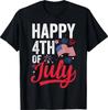 Happy 4th Of July US Flag American Funny Fourth 4th Of July T-Shirt