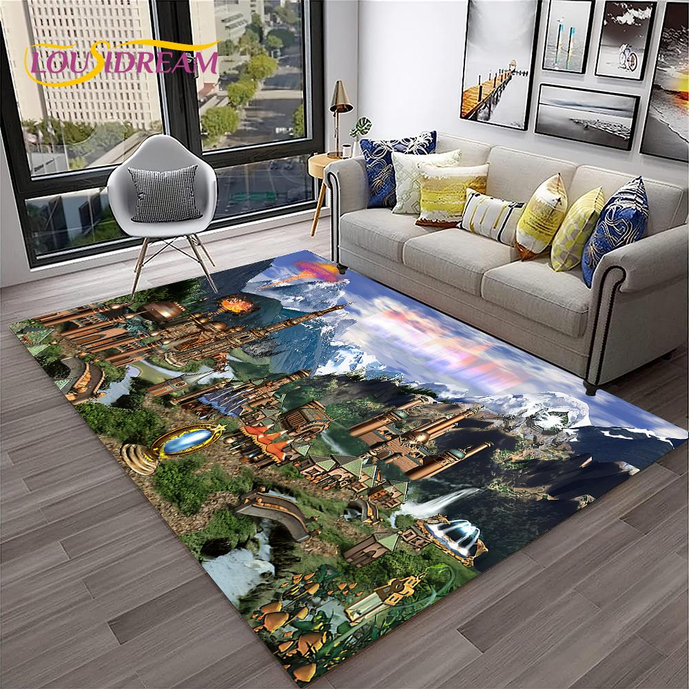 Heroes of Might and Magic Retro Game Carpet Rug for Home Living Room Bedroom Sofa Doormat Decor,kids Area Rug Non-slip Floor Mat
