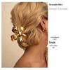 European Style Flower Hair Clip: Eco-friendly Alloy Shark Clip for Women