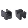Black Rubber Jack Rubber Pad Durable Wear Resistant Anti Slip Slotted Adapter  Axle Stand Use