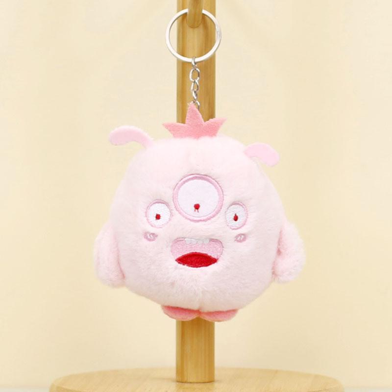 Adorable Plush Monster Keychain Soft Stuffed Animal Bag Accessory Cute Toy