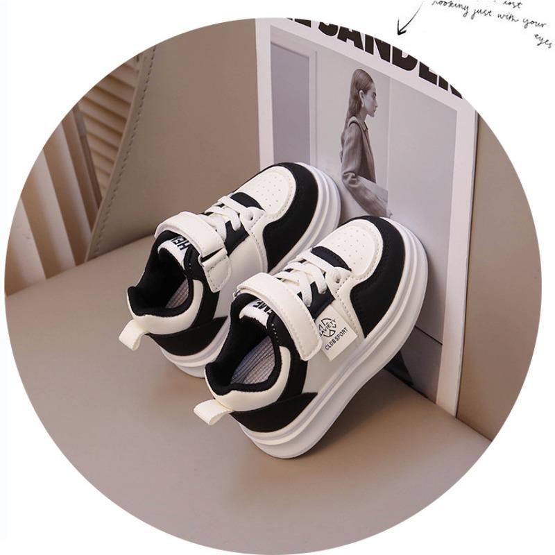 Girls Little White Shoes Spring and Autumn New Little Girl Breathable Children's Board Shoes Autumn Soft-soled Medium Children's Sports Shoes