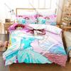 Warm Daily Anime Astro Note Character Pattern Duvet Cover + 2 Pillowcases Soft Microfiber Teen Room Bedding Home Textile