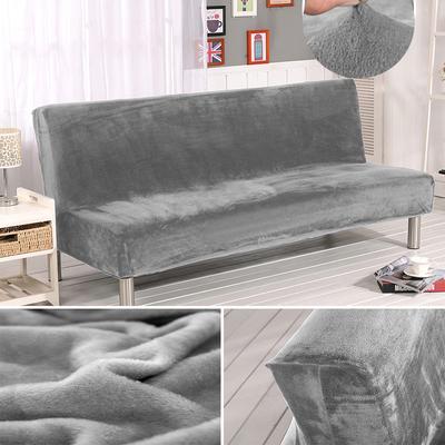 Funda de sofá cama sin brazos de felpa de terciopelo, funda de asiento plegable, fundas de sofá cama elásticas modernas, Protector de sofá elástico para hogar y Hotel