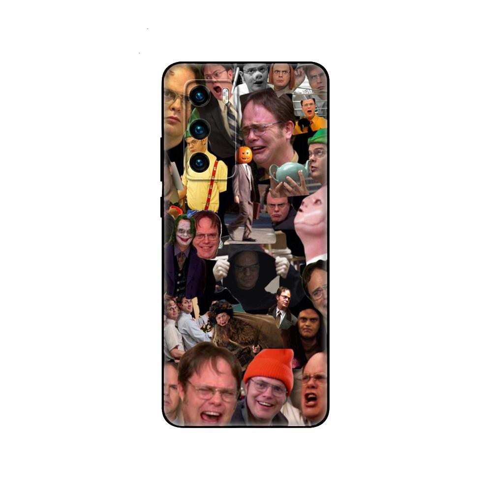 

Черный чехол из ТПУ для Huawei P30 Lite P30 Pro P40 чехол для Huawei P40 LITE EP Smart 2020 чехол Чехол Лучший от Dwight Schrute huawei P30 Pro