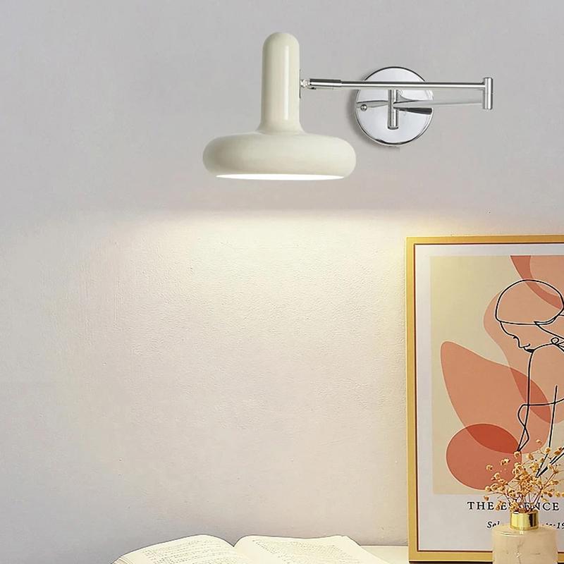Nordic Modern Retractable Rotatable Swinging Retractable Wall Lamp Bedroom Bedside Lamp Sliding Reading And Working Lamp