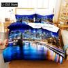 City Night Scene Bedding Set Duvet Cover Set 3d Bedding Digital Printing Queen Size Bedding Set Fashion Design