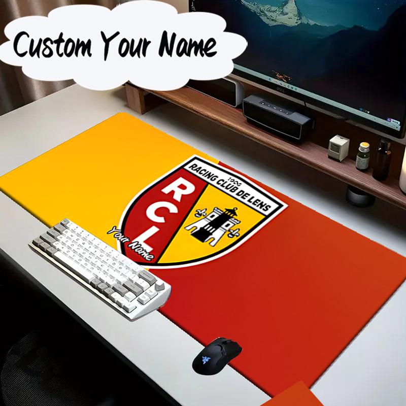 Custom Name Mouse pad Racing Club Lens Crest Mouse Pad Desk Mat, Non-Slip Rubber Backer Pad For Computer Notebook Gaming Mouse Pad Birthday Gift