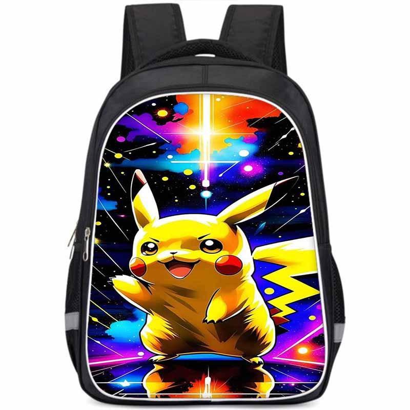Pikachu Large Capacity Lightweight 3d Oxford Cloth Kids Backpack For School Education