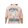 Jordan Letter Logo Graphic Vintage Crew Neck Short Sleeve T-Shirt Women Tops Orange Pink DO5015-800