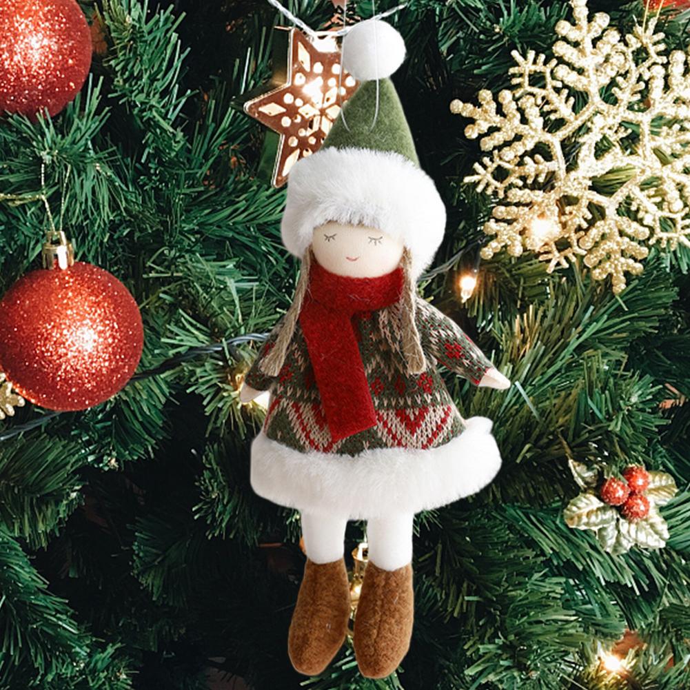 Christmas Tree Doll Ornament Christmas Hanging Pendant Christmas Decorative Craft Christmas Tree Plush Doll for Home Decoration