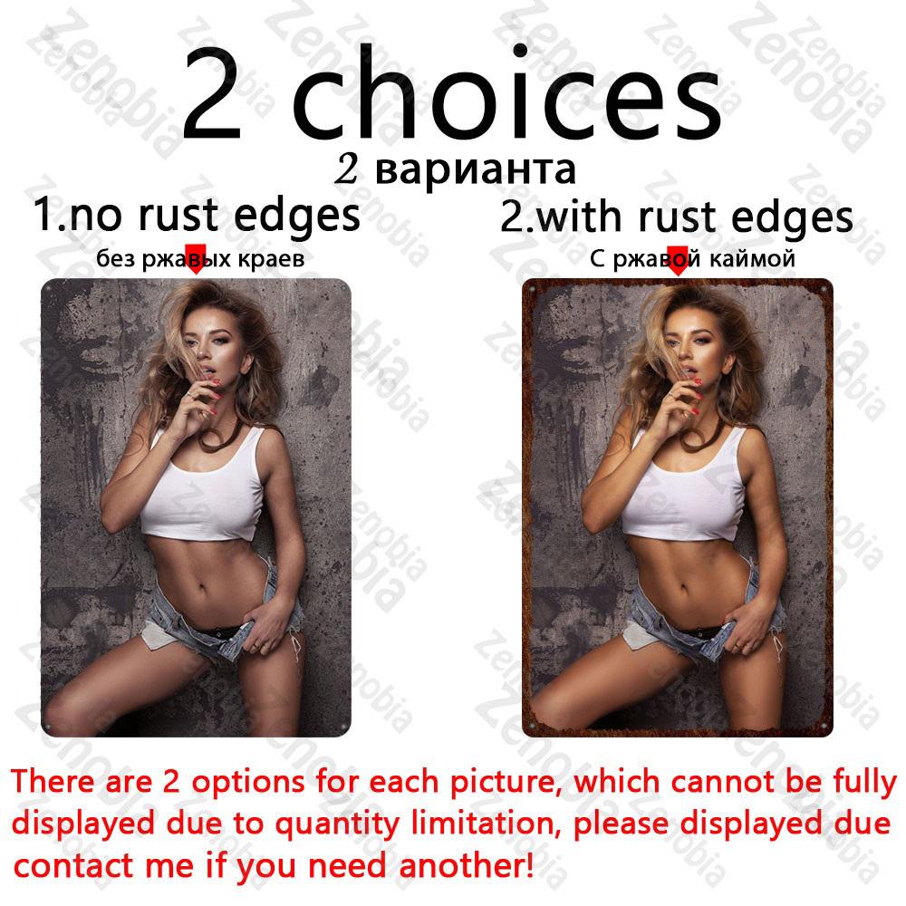 Sexy Metal Poster Angel Wings Girl Metal Signs Dropped Underwear Straps Woman Tin Signs Vintage Plaque for Bar Pub Home Decor