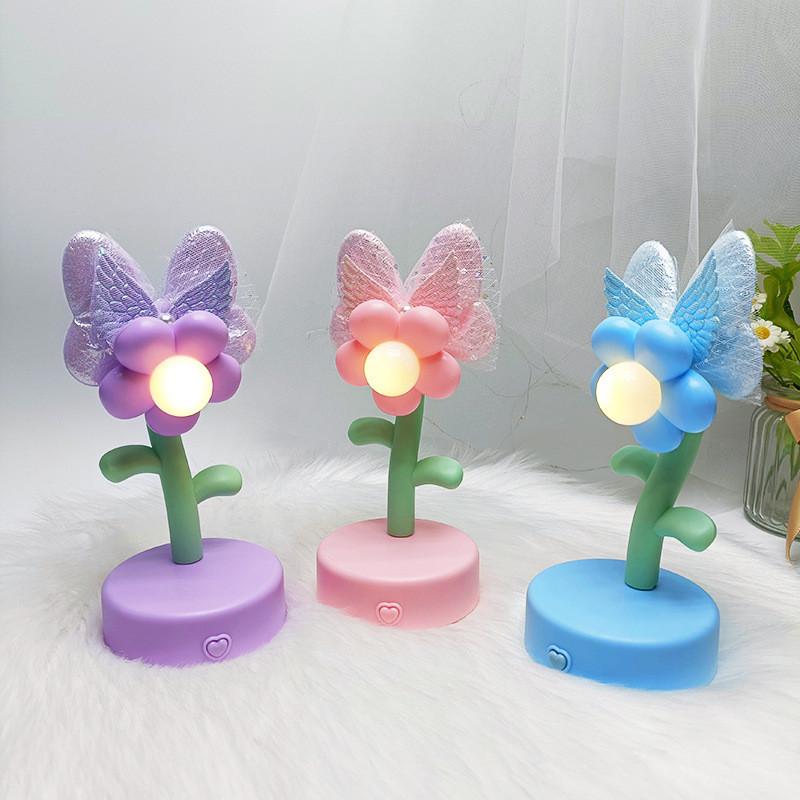 Cute Sweet And Sunflower Glowing Toy Diy Night Light Aaa Battery Power Supply