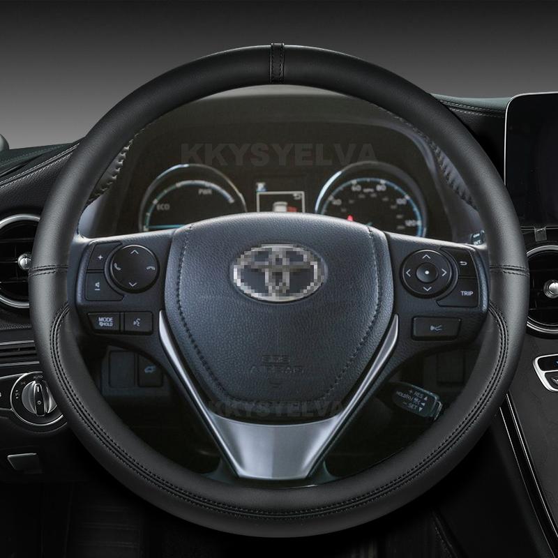 PU Leather Car Steering Wheel Cover For Toyota RAV4 2013- Corolla 2013-2017 Scion iM 2016 Auris 2013-2016 Auto Accessories