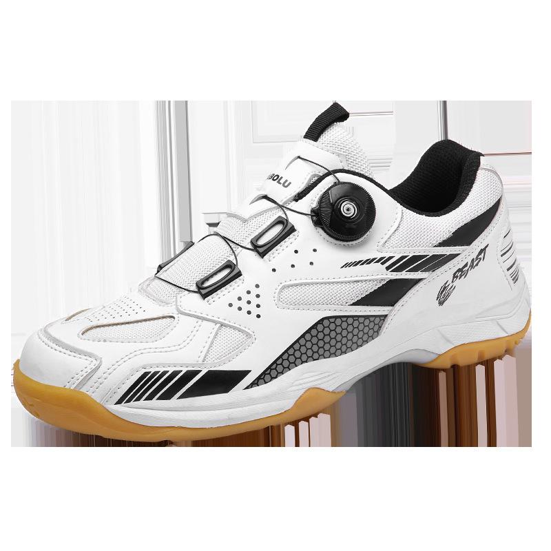 Foreign trade table tennis shoes four seasons sports training badminton shoes men and women couples breathable shock absorption running tennis shoes