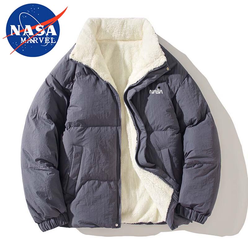 NASA MARVEL Unisex Stand Collar Padded Jacket
