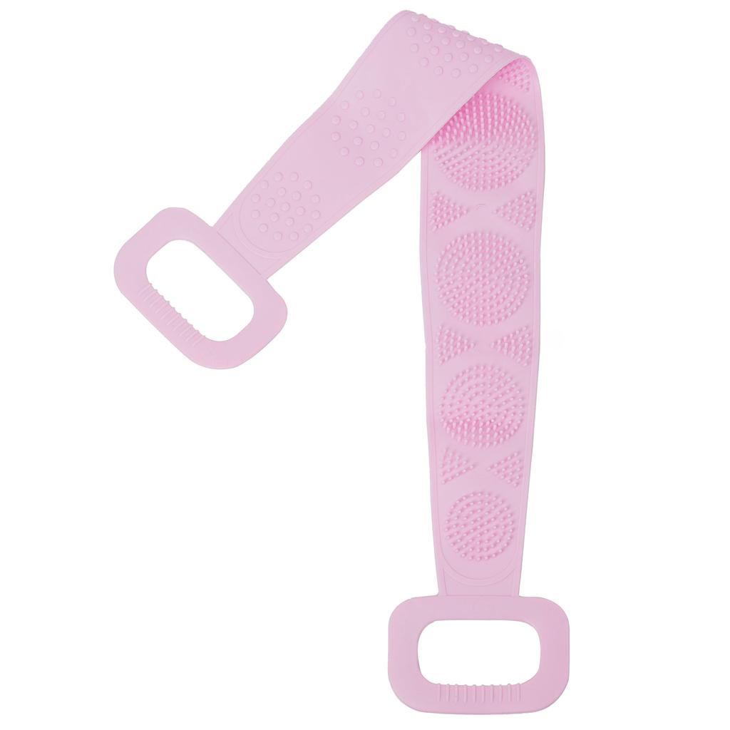 Silicone Body Scrubber Bath Brush, Exfoliating Shower Brush Bath Belt With Extra Long Strip And Handle For Easy Back Exfoliating, Rubbing Body Back