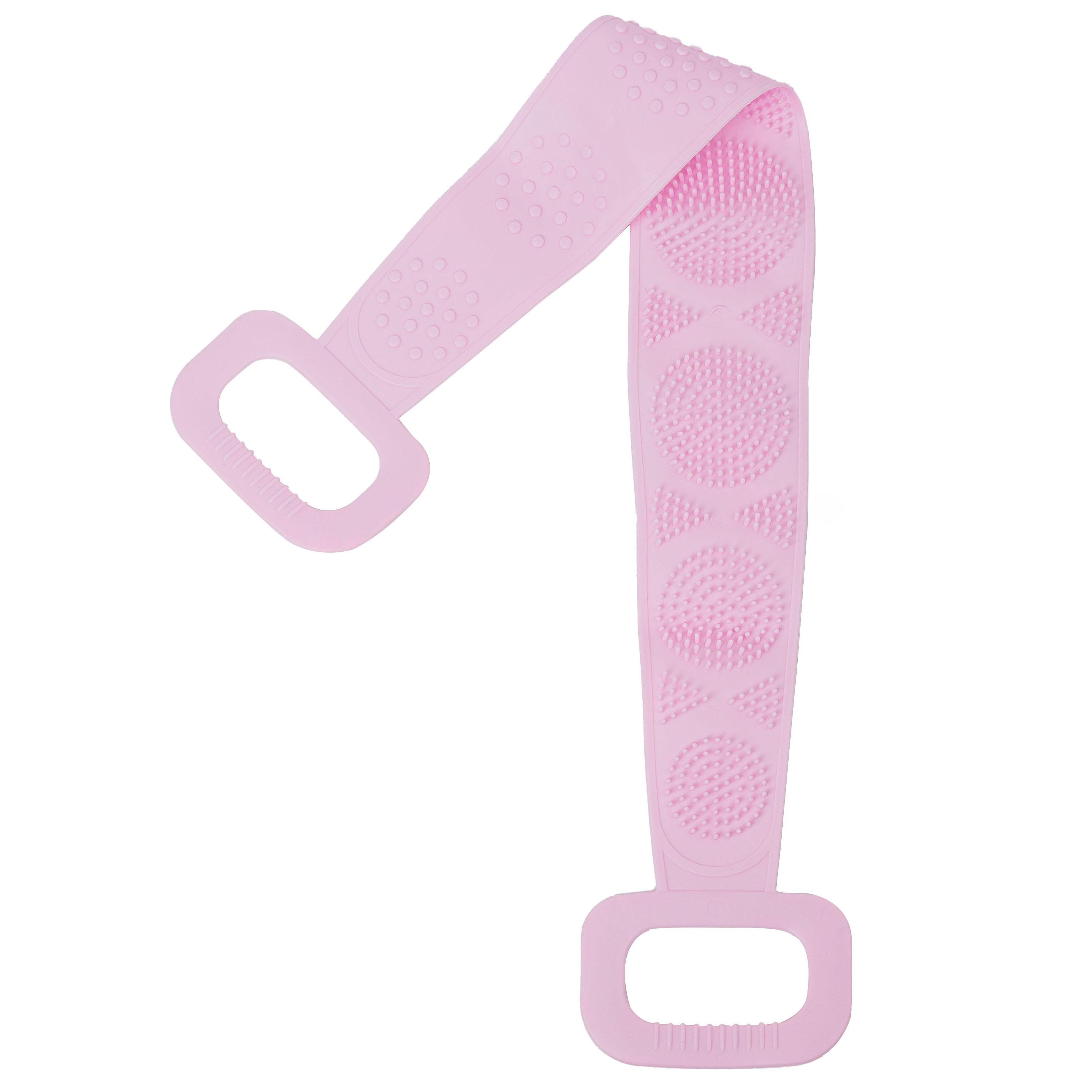 

Silicone Body Scrubber Bath Brush, Exfoliating Shower Brush Bath Belt With Extra Long Strip And Handle For Easy Back Exfoliating, Rubbing Body Back