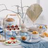 Cabilock Wedding Decor Food Server Plate Rack Double Layer Dessert Cupcake Fruit Holder Stand Round Plate Dish Display Stand for Home Shop Kitchen