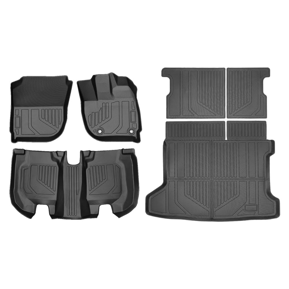 

Energyywing Honda New Vezel RV Series Эксклюзивный 3D Набор Ковриков для Пола для всех моделей с 2013 года Водонепроницаемый и Материал TPE Переднее Сиденье Заднее Сиденье Багажник Высокий чёрный