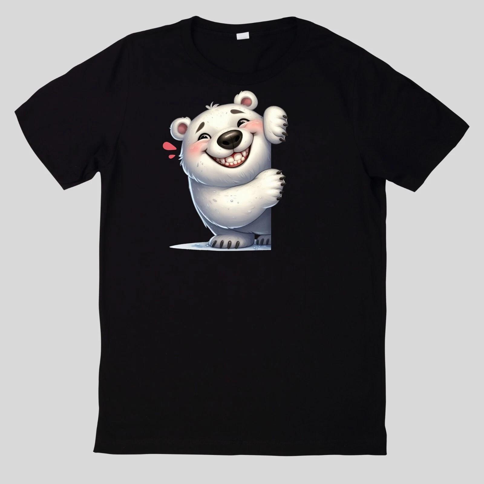 T-Shirt Lustige Tiere, die um die Ecke spähen Lustig Cartoon XXXL