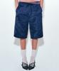 Nigaennikol Double Line Satin Half Pants_Navy