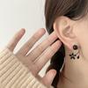 Sweet Crystal Flower Earrings Light Luxury Ladies U-shaped Earrings Flower Ear Studs  Jewelry Gifts