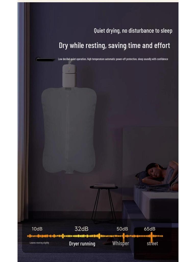 Upgraded Portable Dryer & Sterilizer for Home, Dorm, Travel & Underwear