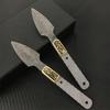 Thousand Layer Damascus Steel Tea Needles Semi-finished Blank Household DIY Teaware Accessories Hand Tool Parts