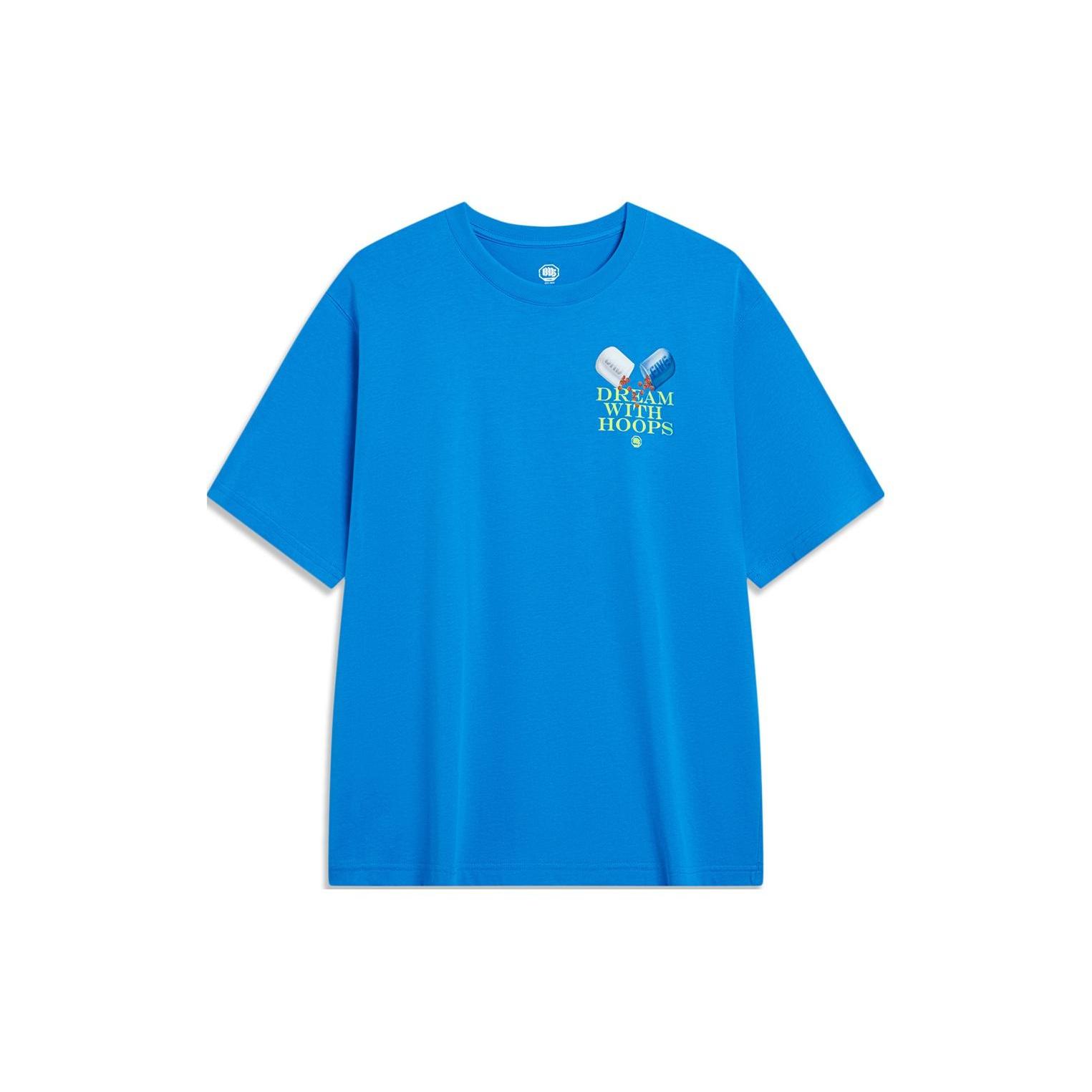 Li-Ning BadFive Graphic T-shirt Blue Men s AHST905-2 XL