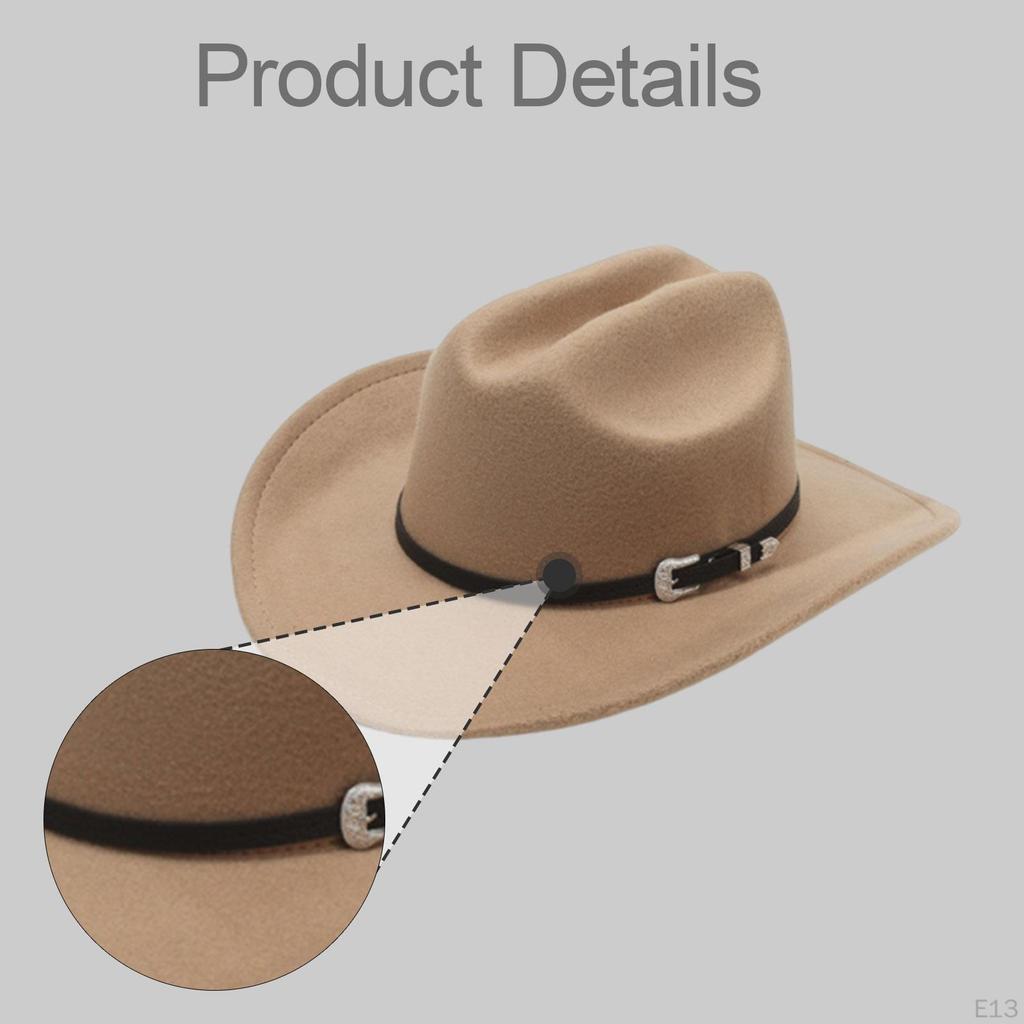 Classic And Trendy Western Cowboy Hat with Adjustable Cord for Shows Carnivals