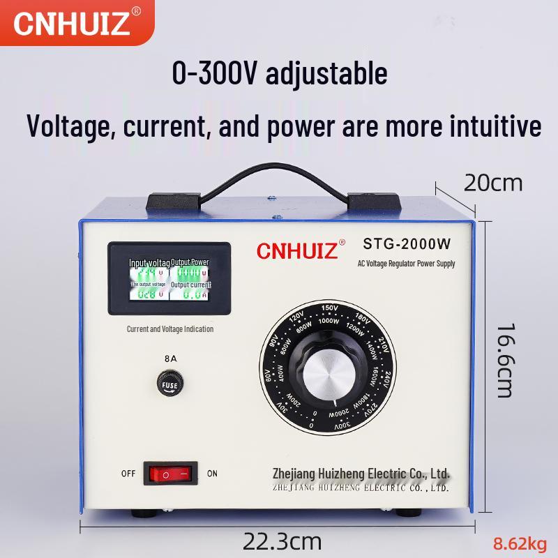 220V Household Single-Phase Voltage Regulator, STG-500W Adjustable Transformer, 0-300V Power Supply